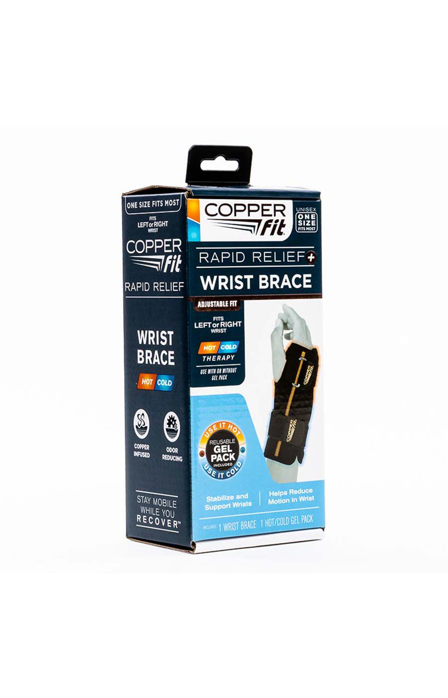 Copper Fit Rapid Relief Wrist Wrap - Black