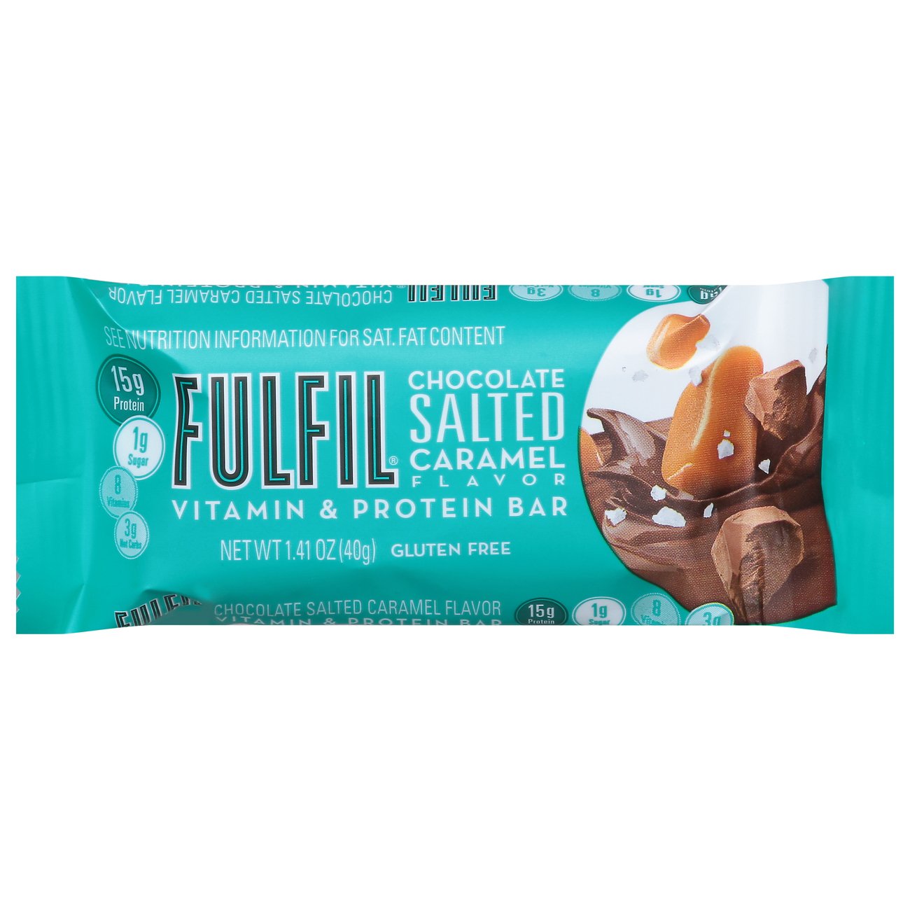 Fulfil Chocolate Salted Caramel Flavor Vitamin & Protein Bar