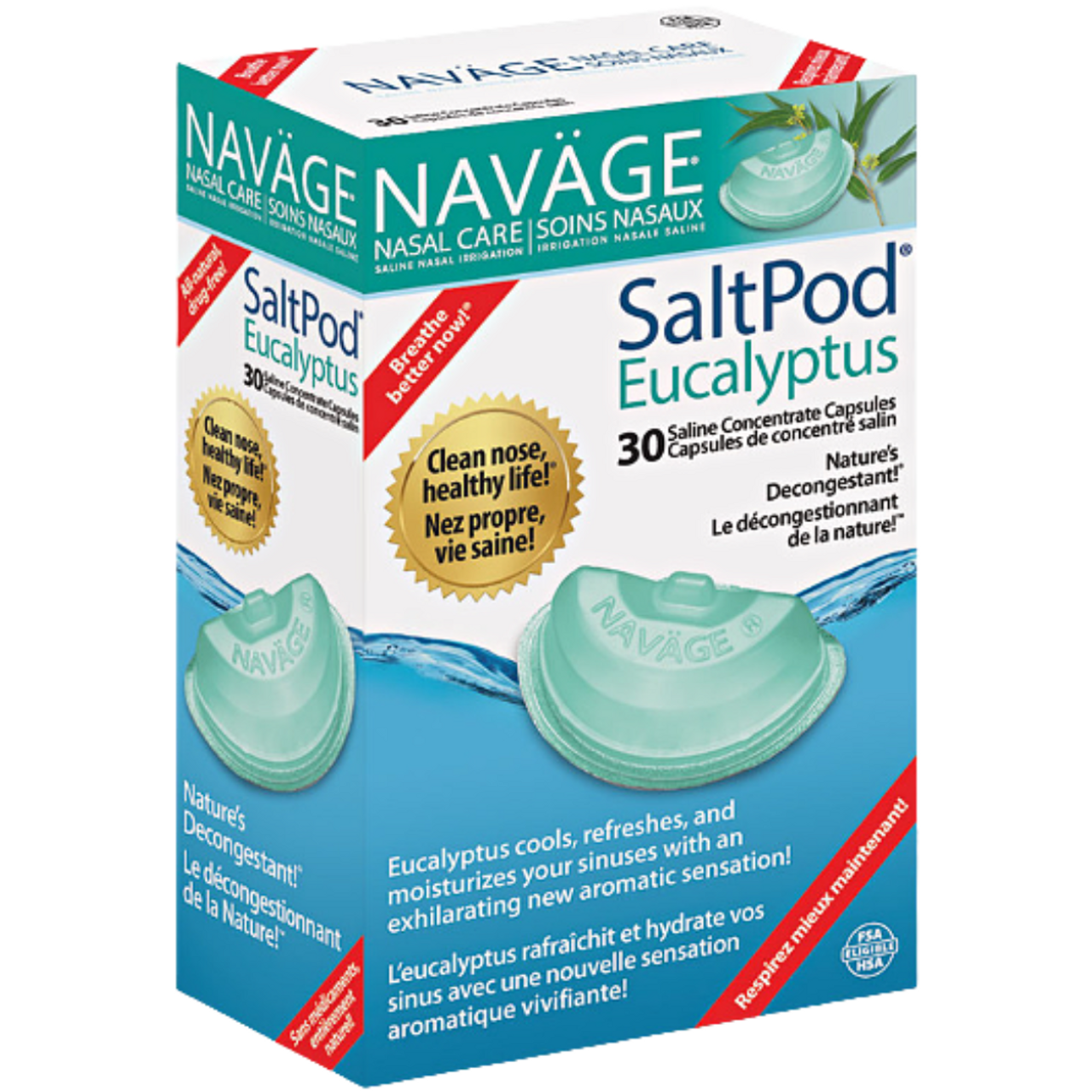 Navage Nasal Care SaltPod Eucalyptus 30 Capsules