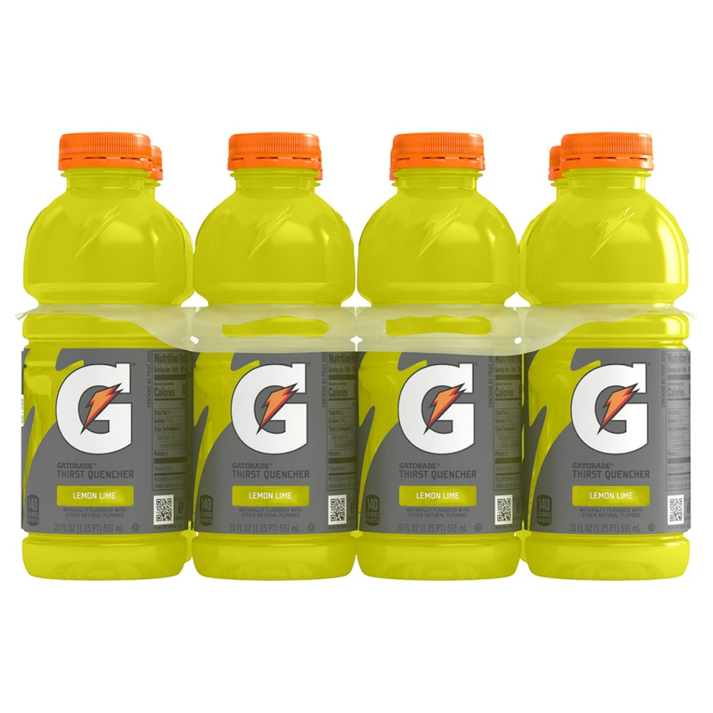 Gatorade Thirst Quencher Lemon Lime Sports Drink 20 Fl Oz 8 Pack Bottles