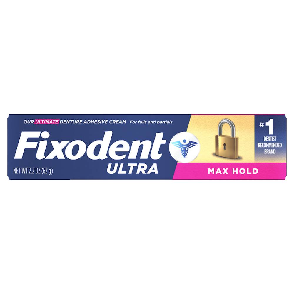 Fixodent Ultra Max Hold Denture Adhesive Cream 2.2oz