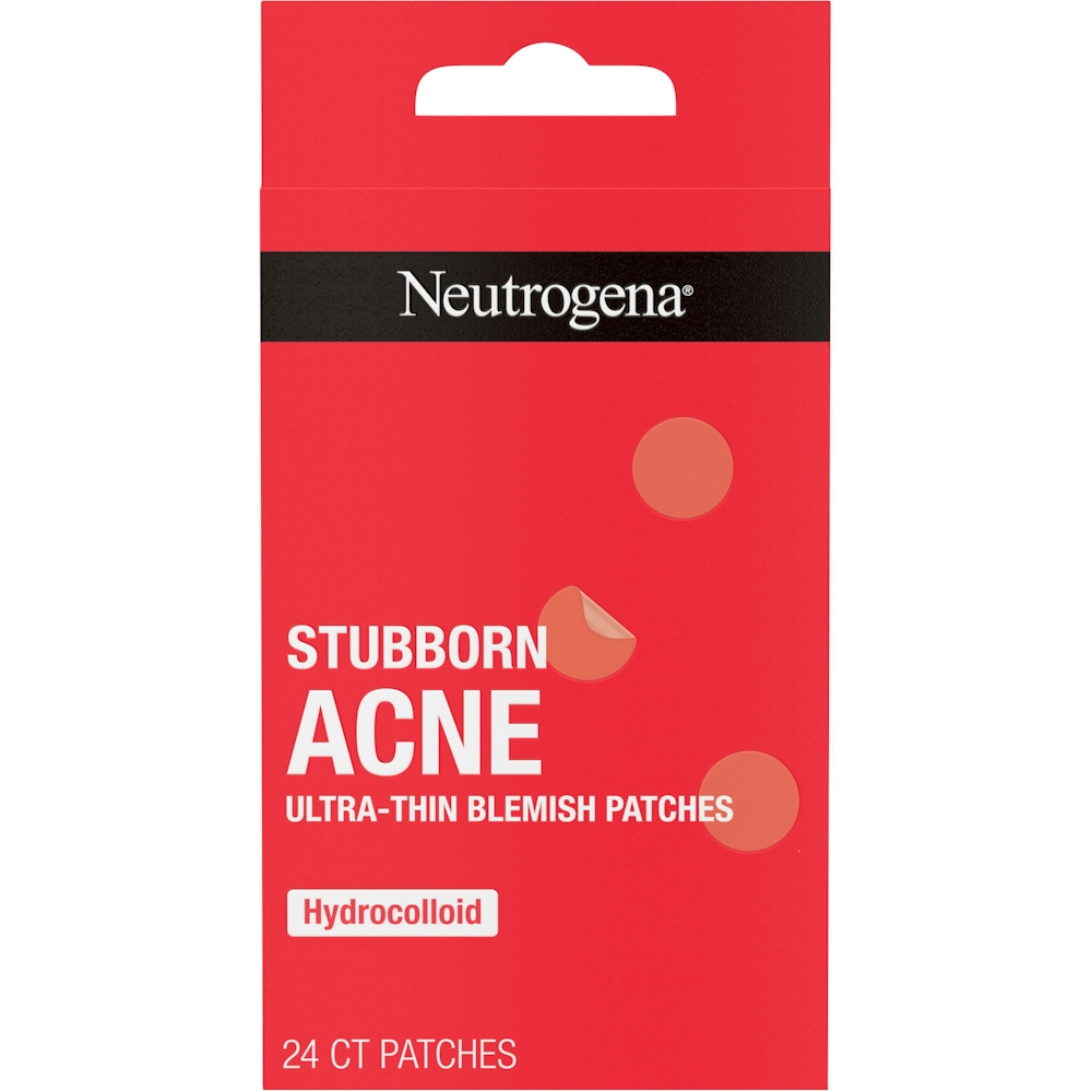 Neutrogena Stubborn Acne Hydrocolloid Blemish Patches, 24 Count