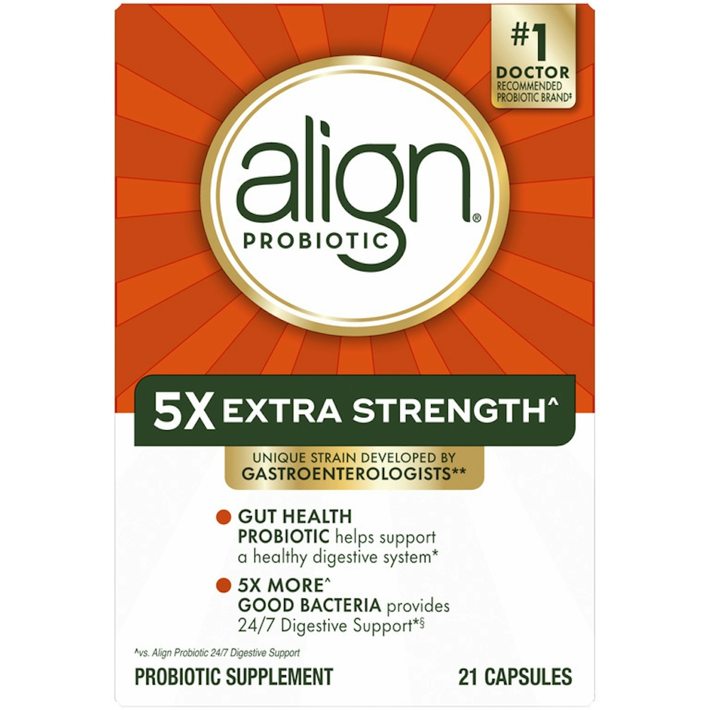 Align Probiotics, 24/7 Digestive Support, Probiotic Supplement, Extra Strength, 21 Capsules