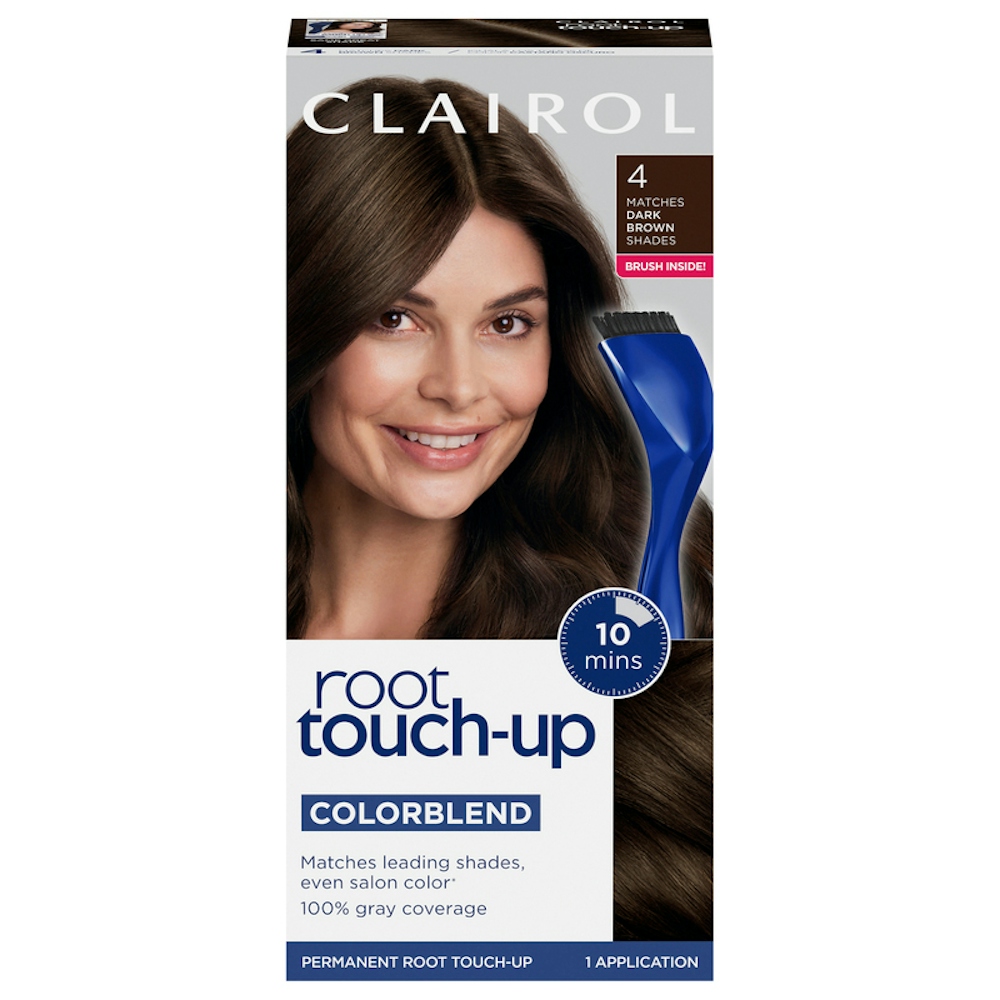 Root Touch-Up Clairol Nice'n Easy 4 Matches Dark Brown Shades Permanent Hair Color, 1 Application