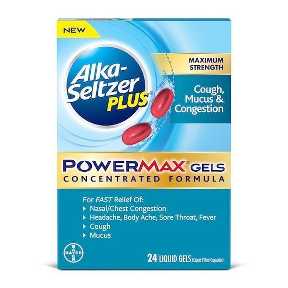 Alka-Seltzer Plus Maximum Strength Cough, Mucus & Congestion Powermax Liquid Gels