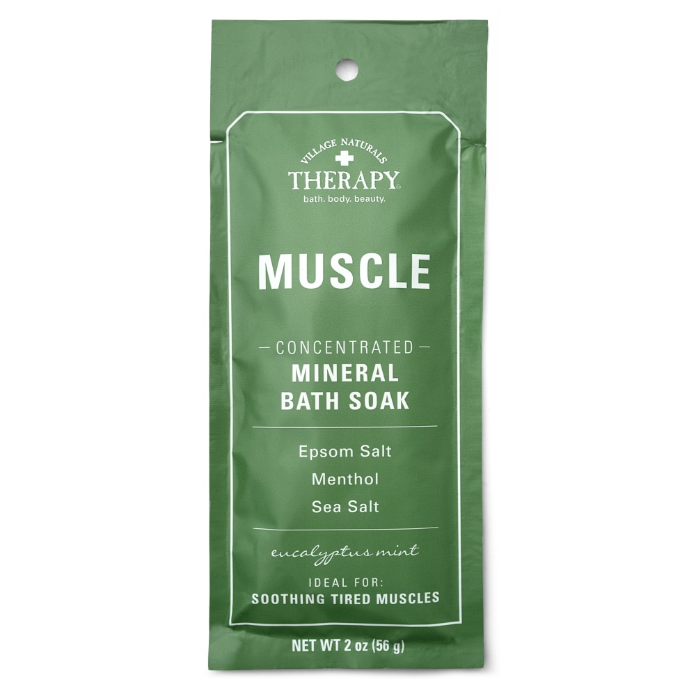 Village Naturals Therapy Aches & Pains Muscle Relief Mineral Bath Soak, 2 Oz