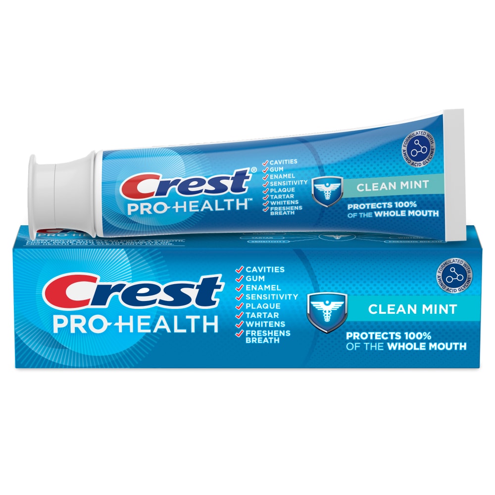 Crest Pro Health Fluoride Toothpaste Clean Mint, 4.3 Oz