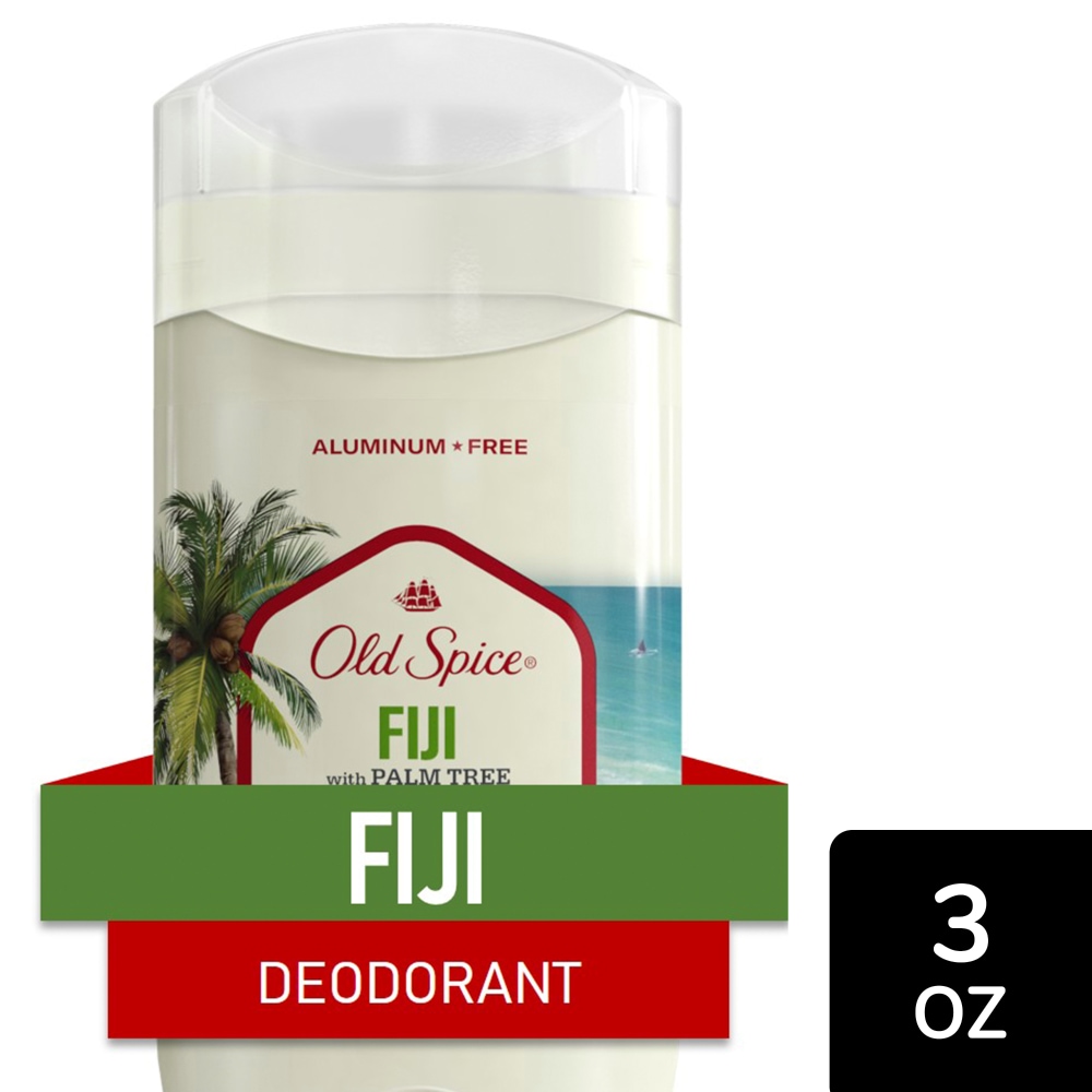 Old Spice Deodorant, Fiji With Palm Tree, Aluminum Free - 3 Ounce