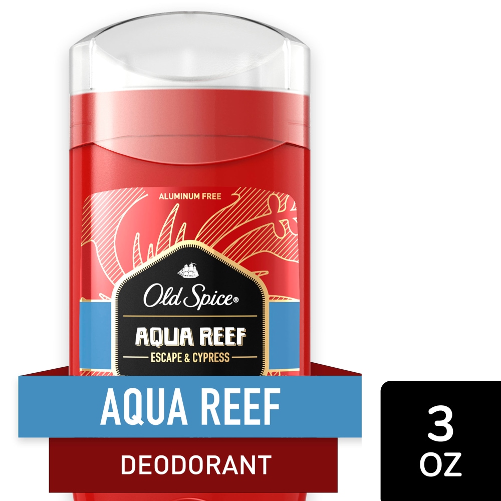 Old Spice Aluminum Free Deodorant For Men Red Zone Collection, Aqua Reef, Lime & Cypress Scent, 3 Oz