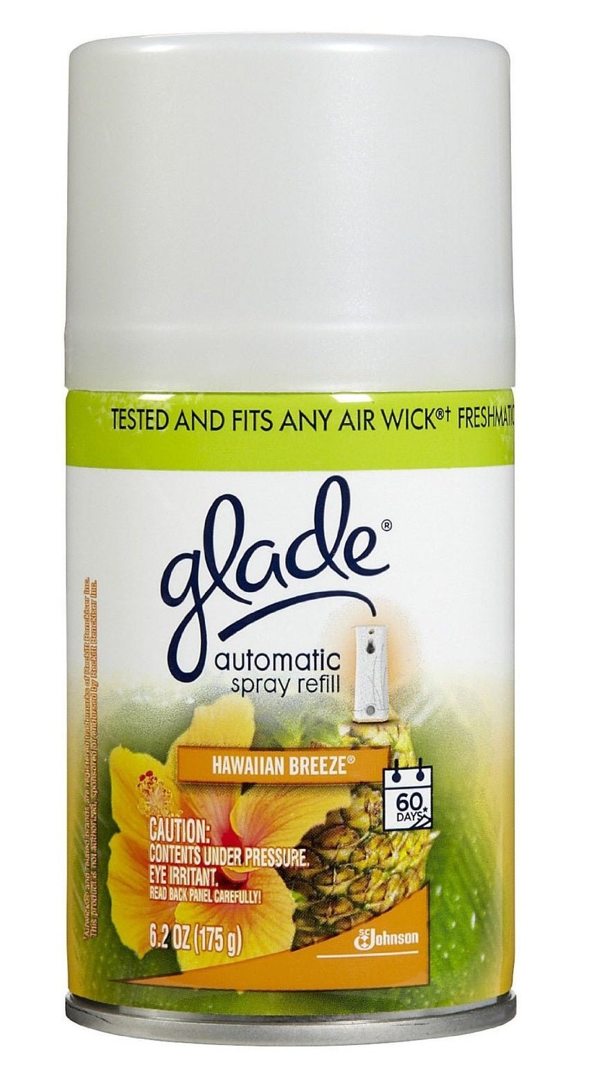 Glade Automatic Air Freshener Spray Refill Hawaiian Breeze Scent 6.2 Ounce