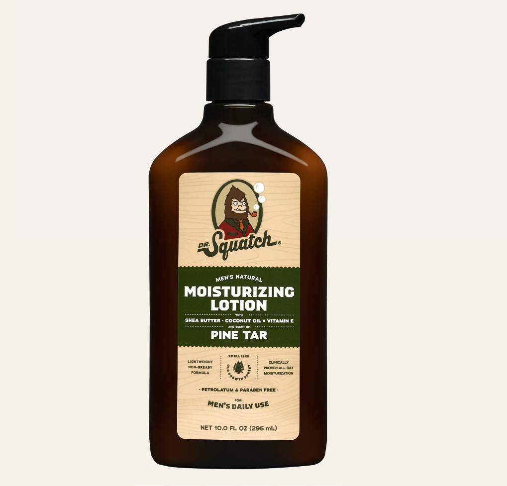 Dr. Squatch Hand & Body Lotion, Pine Tar, Men's Natural