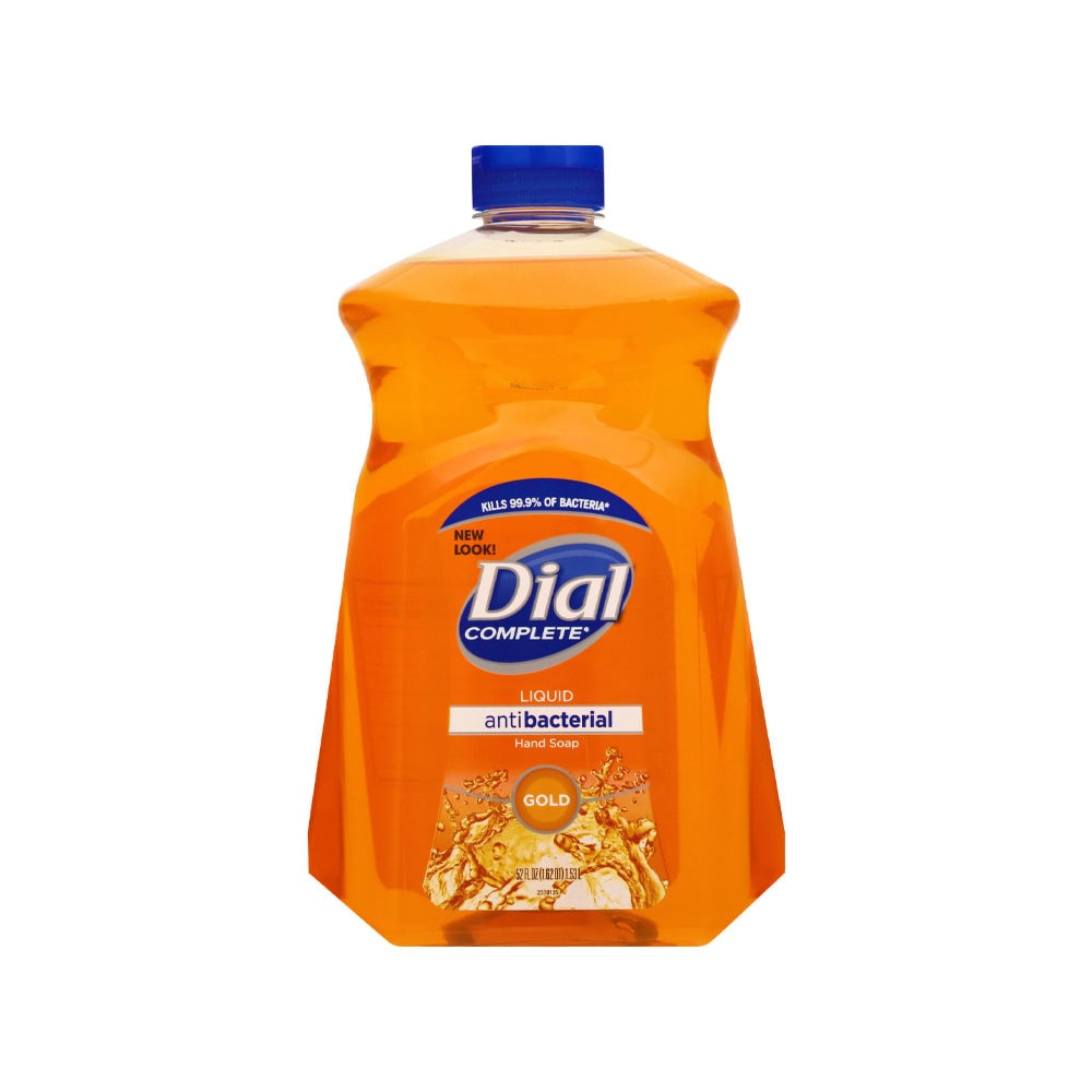 Dial Complete Antibacterial Liquid Hand Soap Refill, Gold, 52 Fl Oz