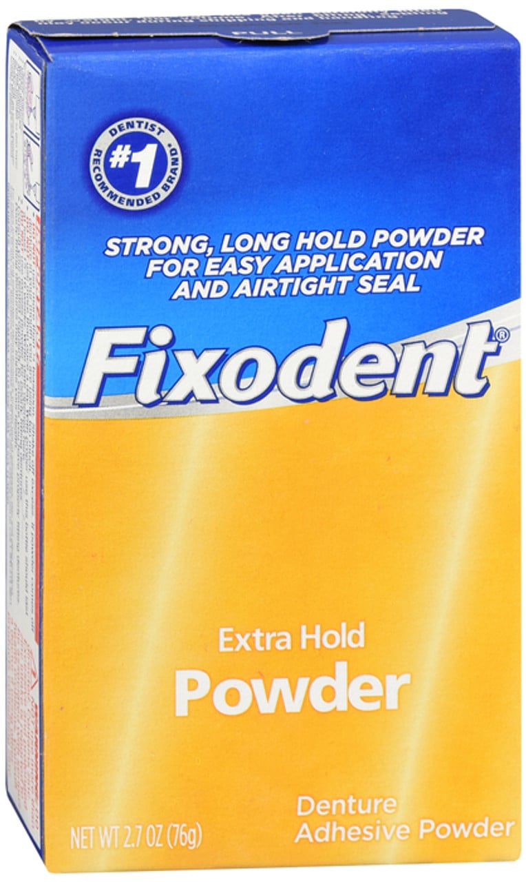 Fixodent Extra Hold Denture Adhesive Powder, 2.7 Ounce