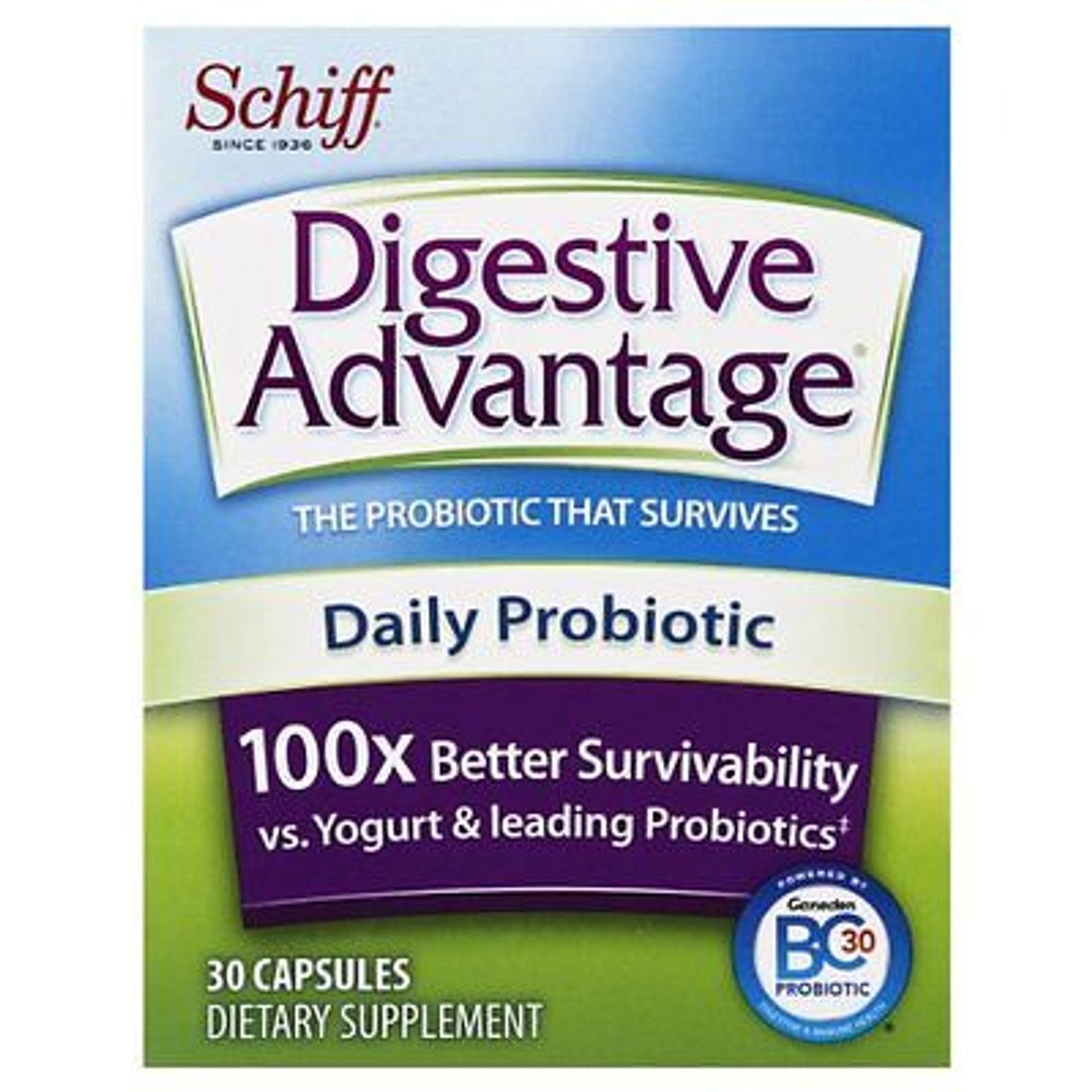 Digestive Advantage Daily Probiotic, 30 Capsules