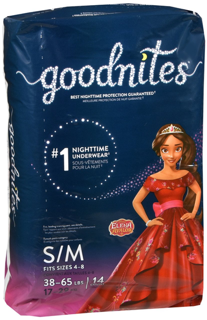 GoodNites Underwear, Nighttime, Disney Princess Moana, S/M, Girls