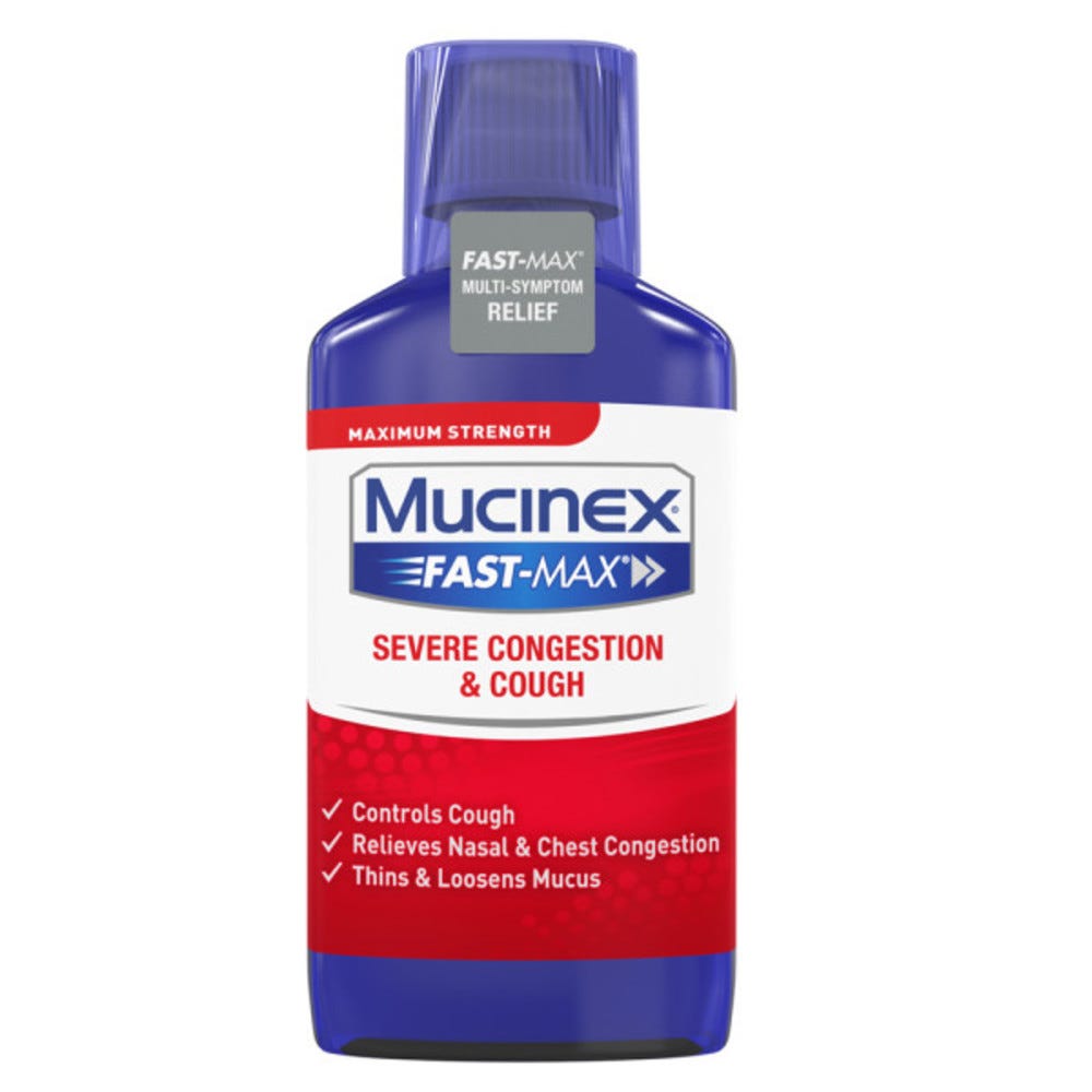 Mucinex Fast-Max Adult Severe Congestion & Cough Liquid Oz
