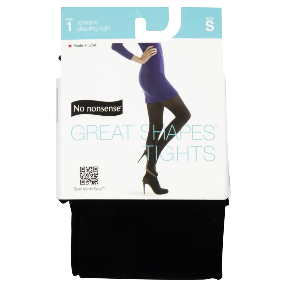No nonsense Great Shapes Tights, Opaque Shaping, Size S, Black