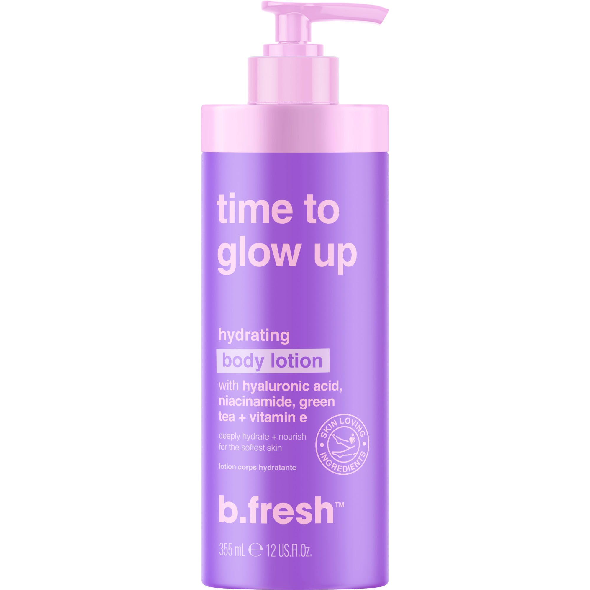 B. Fresh Time To Glow Up Hidratación Leche Corporal 355ml