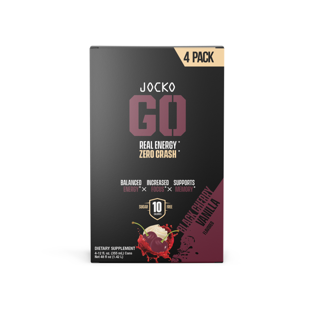 Jocko Fuel GO Black Cherry Vanilla Energy Drink Cans