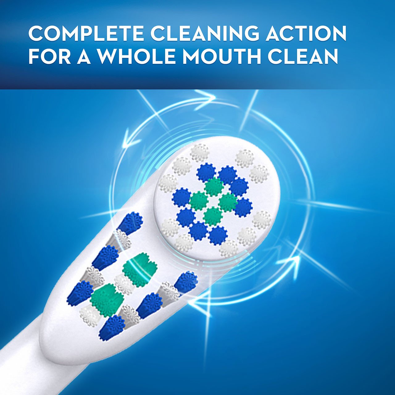 Oral-B Cross Action Power Complete Deep Clean Battery Powered Electric Toothbrush, 1 Count, Colors May Vary