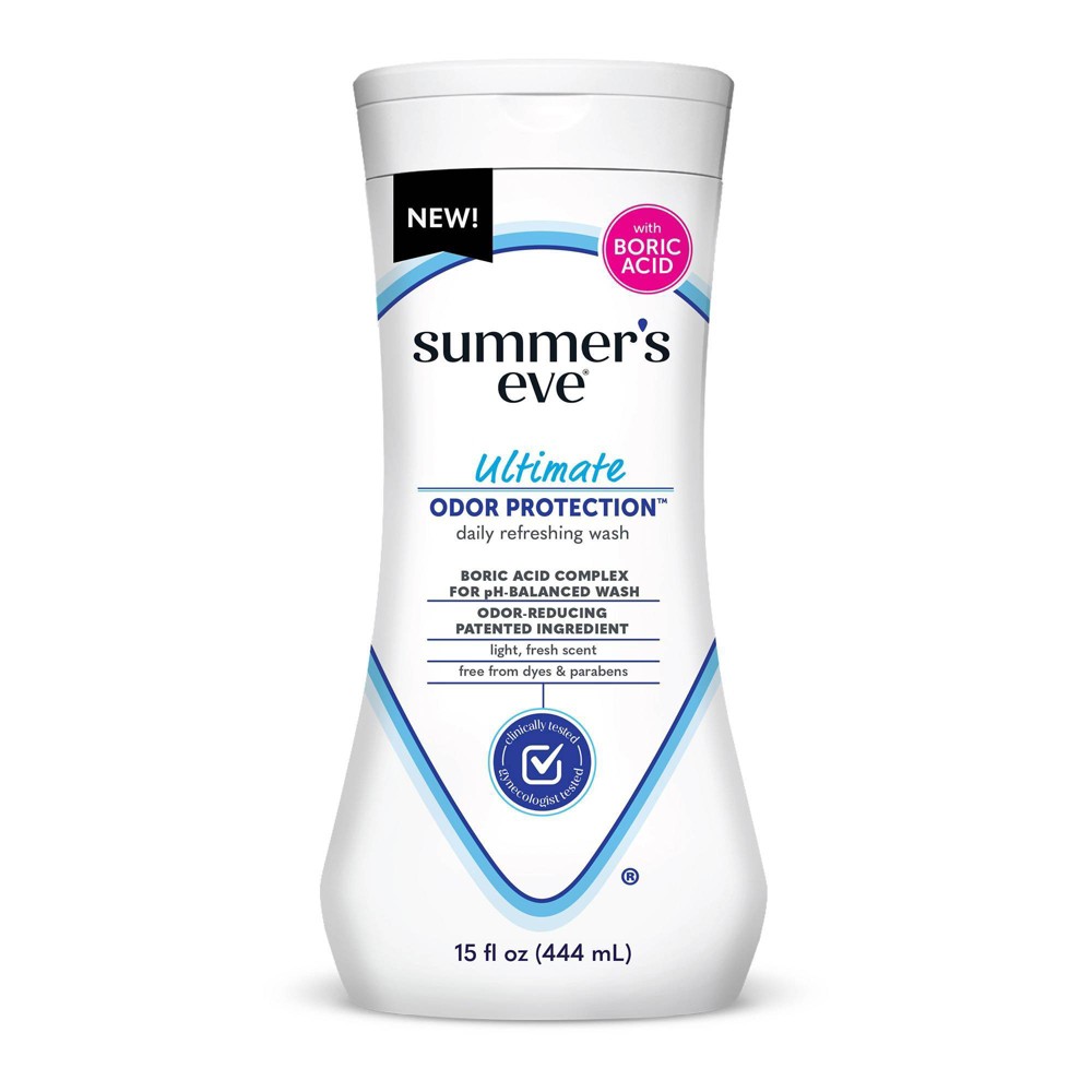 Summer’s Eve Feminine Odor Relief with Boric Acid Feminine Cleansing Wash 15 fl oz