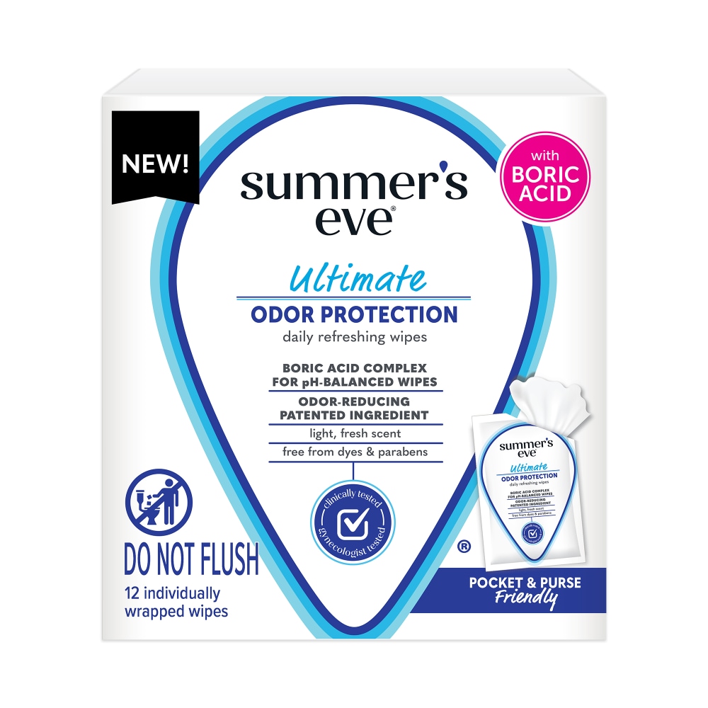 Summer’s Eve Ultimate Odor Protection Feminine Cleansing Wipes 12 ct