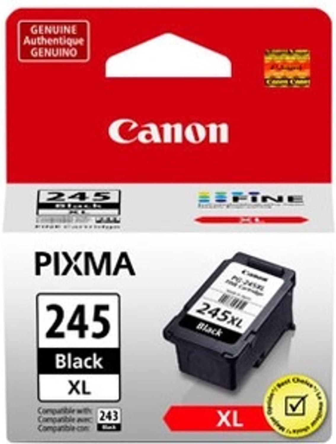 Canon PG-245 XL High Yield Ink Cartridge - Black