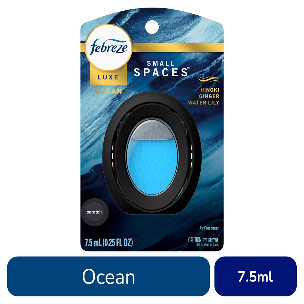 Febreze Small Spaces Air Freshener, Odor-Fighting, Ocean Scent - 0.25 Ounce