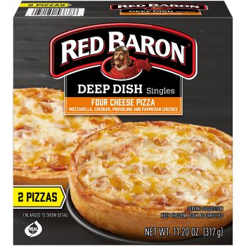 Red Baron Deep Dish Singles Four Cheese Frozen Pizzas