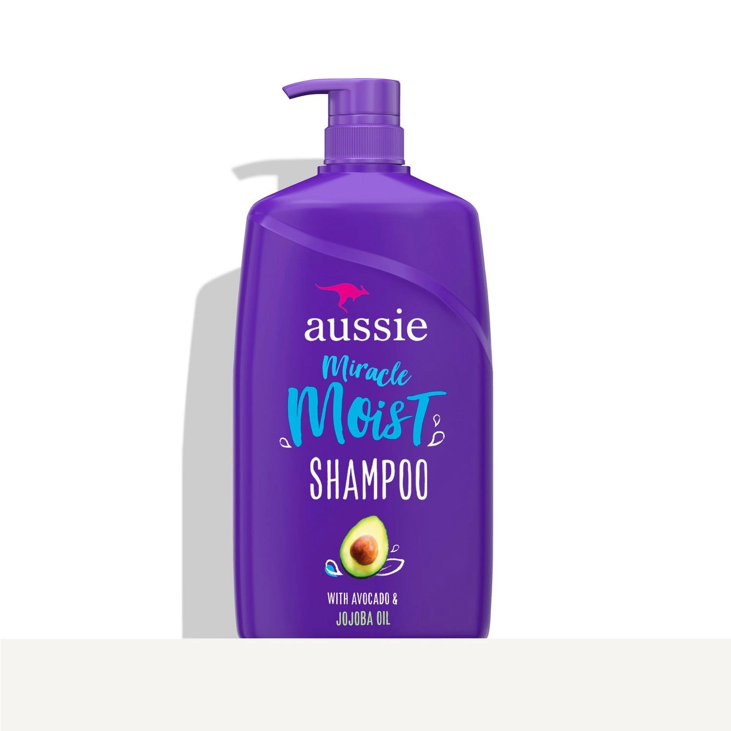 Aussie Miracle Moist Shampoo with Avocado & Jojoba Oil, 26.2 fl oz Bottle