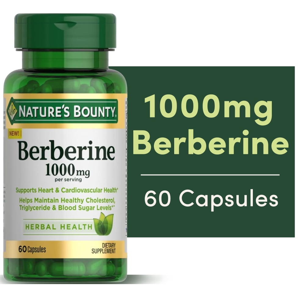 Nature's Bounty Berberine, 1000 Mg, Capsules