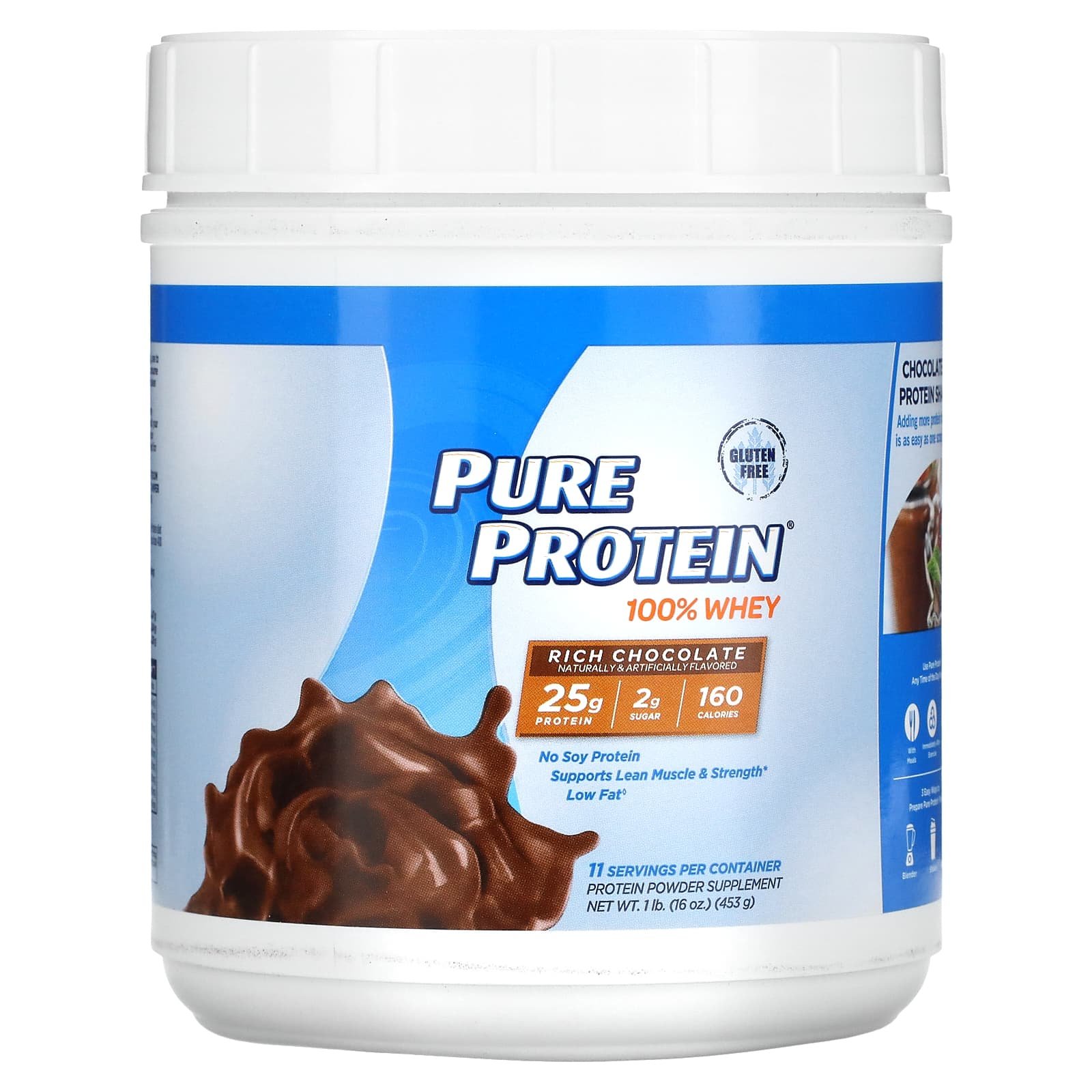 Pure Protein 100% Whey Powder, Rich Chocolate