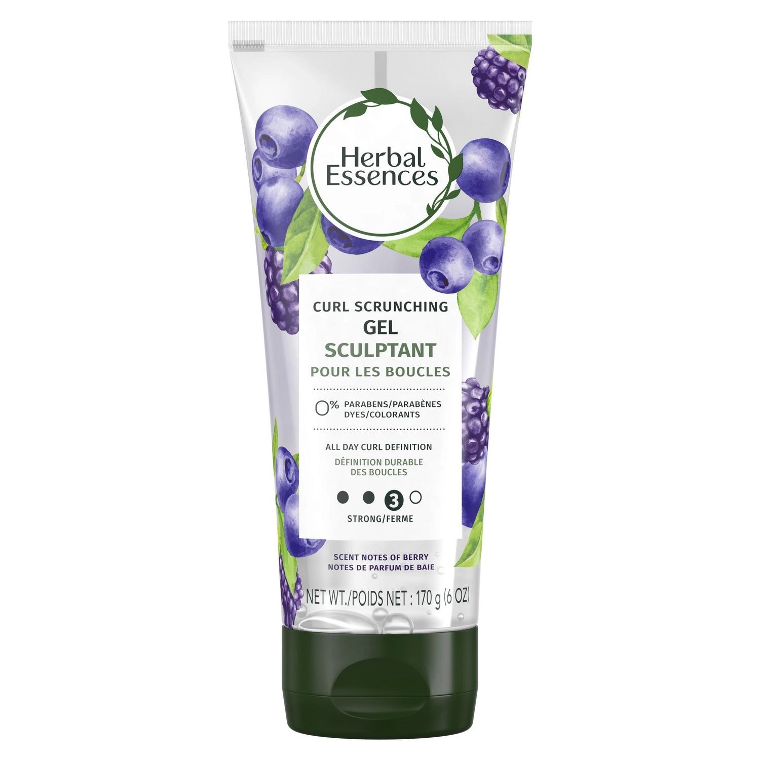 Herbal Essences Strong 3 Curl Scrunching Scent Notes Of Berry Gel 6 Oz