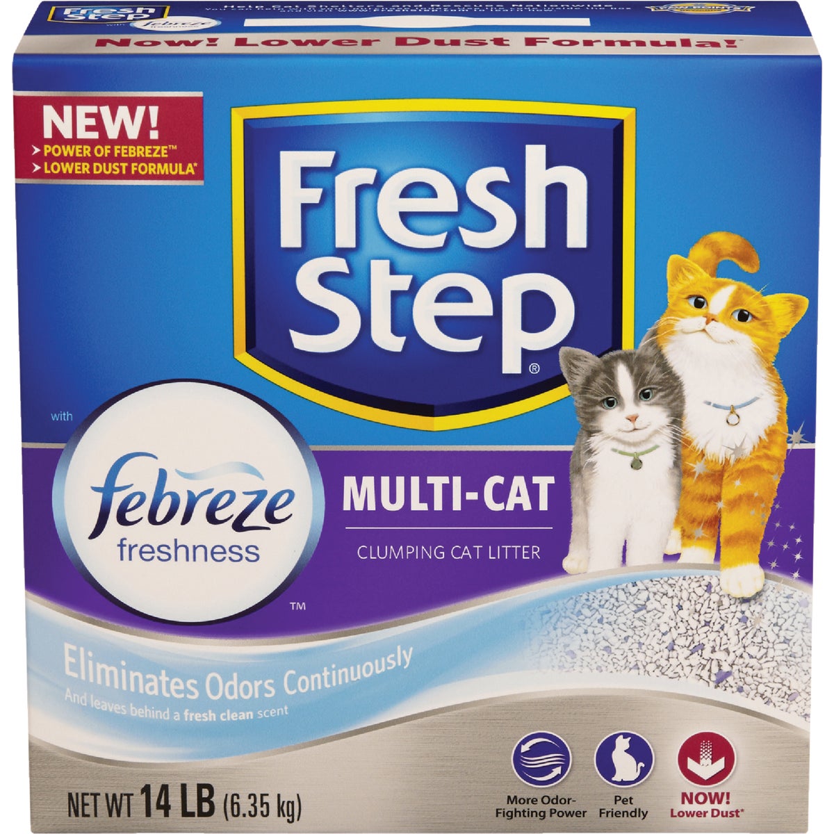 Fresh Step Multi Cat Extra Strength Formula Clumping Litter 14 Lb