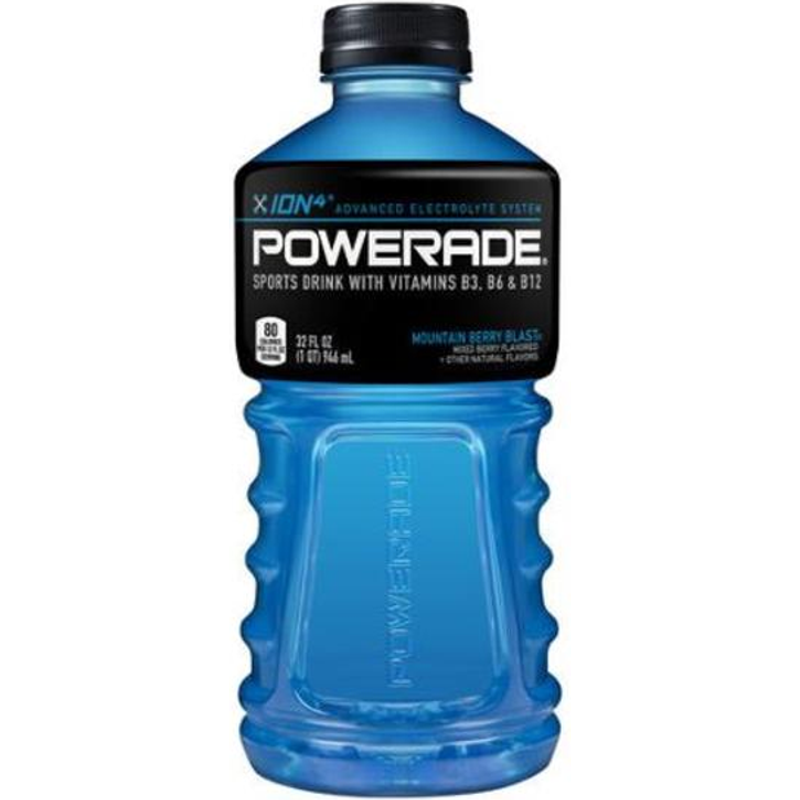 Powerade Mountain Berry Blast Electrolyte Sports Drink, 28 Fl Oz Bottle