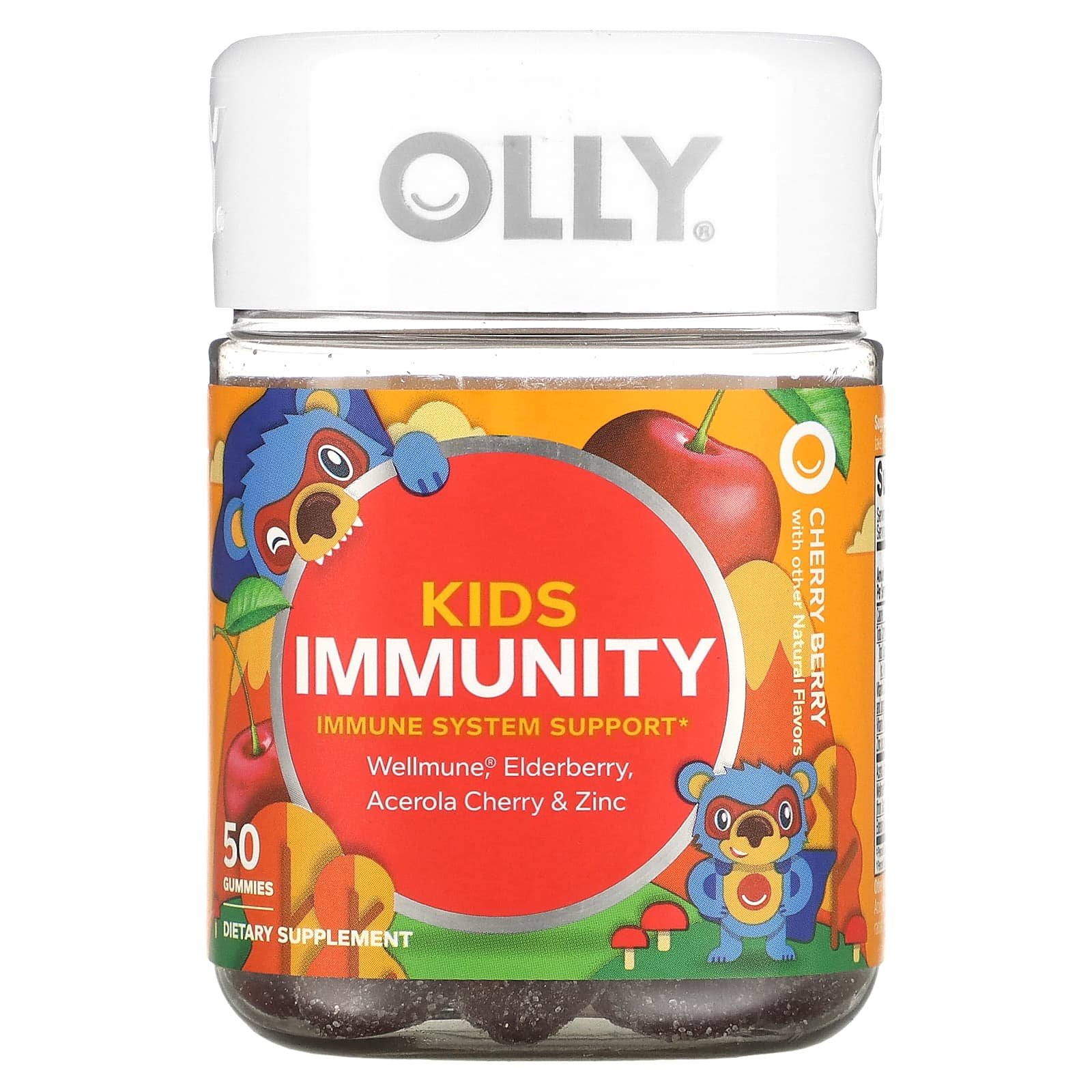 Olly Kids Immunity Elderberry Gummies - Cherry Berry - 50ct