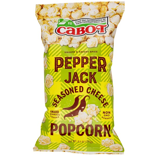 Cabot Creamery Pepper Jack Seasoned Cheese Popcorn 4.5 oz