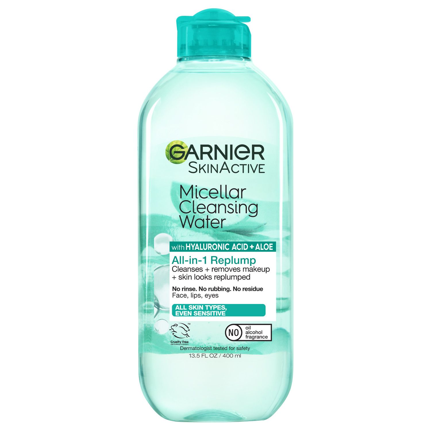 Garnier SkinActive Micellar Hyaluronic Acid Replumping Cleansing Water, 23.67 Ounces