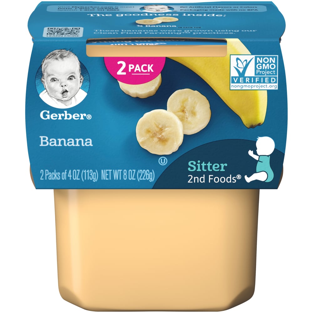 Gerber  2nd Foods Sitter Banana Baby Food