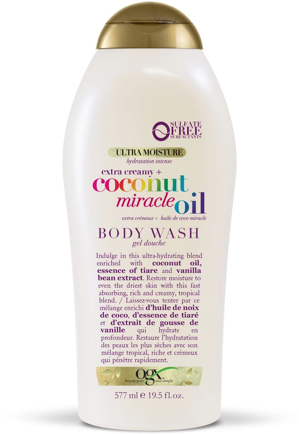 Ogx Extra Creamy + Coconut Miracle Oil Ultra Moisture Body Wash - 19.5 Fl Oz