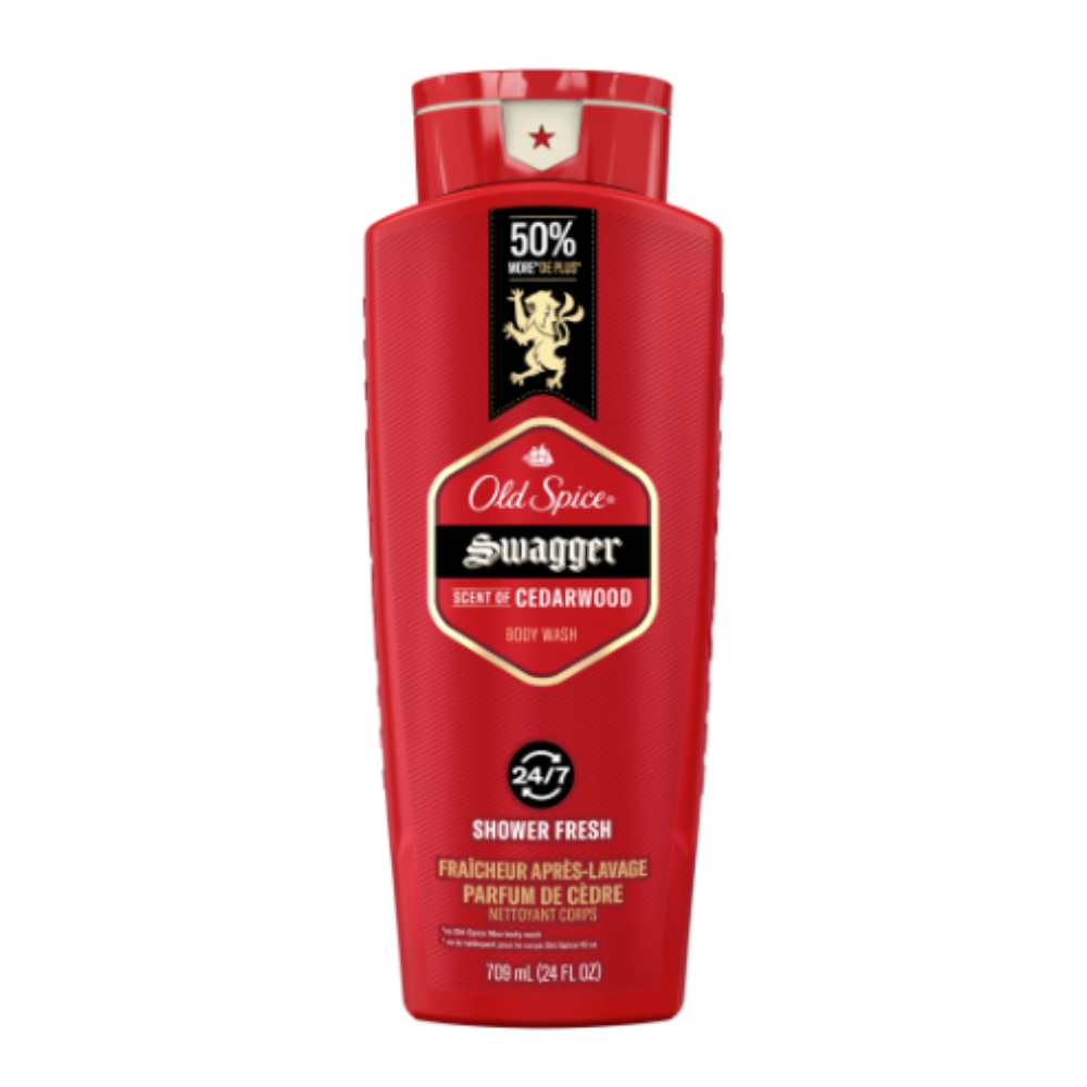 Old Spice Men's Body Wash, Swagger Scent Of Confidence, 709 Ml (24 Fl Oz)