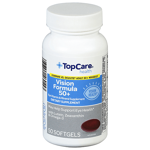TopCare Vision Formula 50+ Softgels, 50 ct