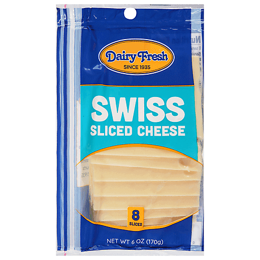 Dairy Fresh Cheese, Slices, Swiss, Deli Style