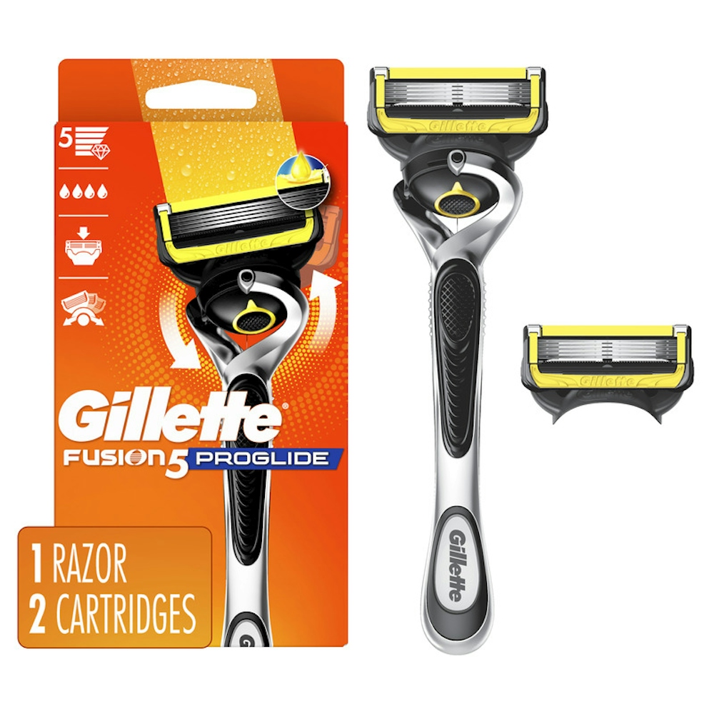 Gillette ProGlide Shield Men’s Razor Handle + 2 Blade Refills