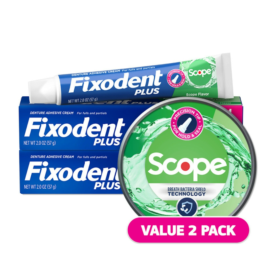 Fixodent Plus Scope Precisi & Seal Denture Adhesive Cream