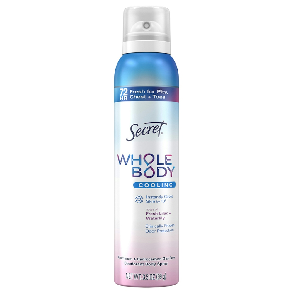 Secret Whole Body Aluminum Free Deodorant Spray Lilac & Waterlily