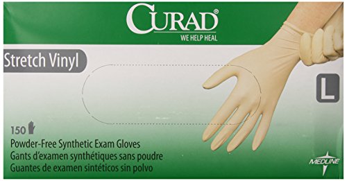 Curad Stretch Non-Sterile Latex-Free Exam Gloves