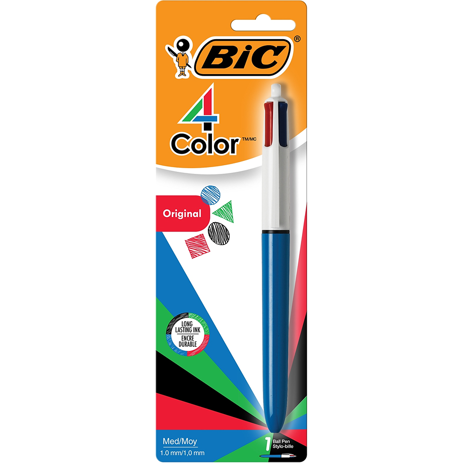 BiC Bi C Ball Pen, Assorted Ink, Original