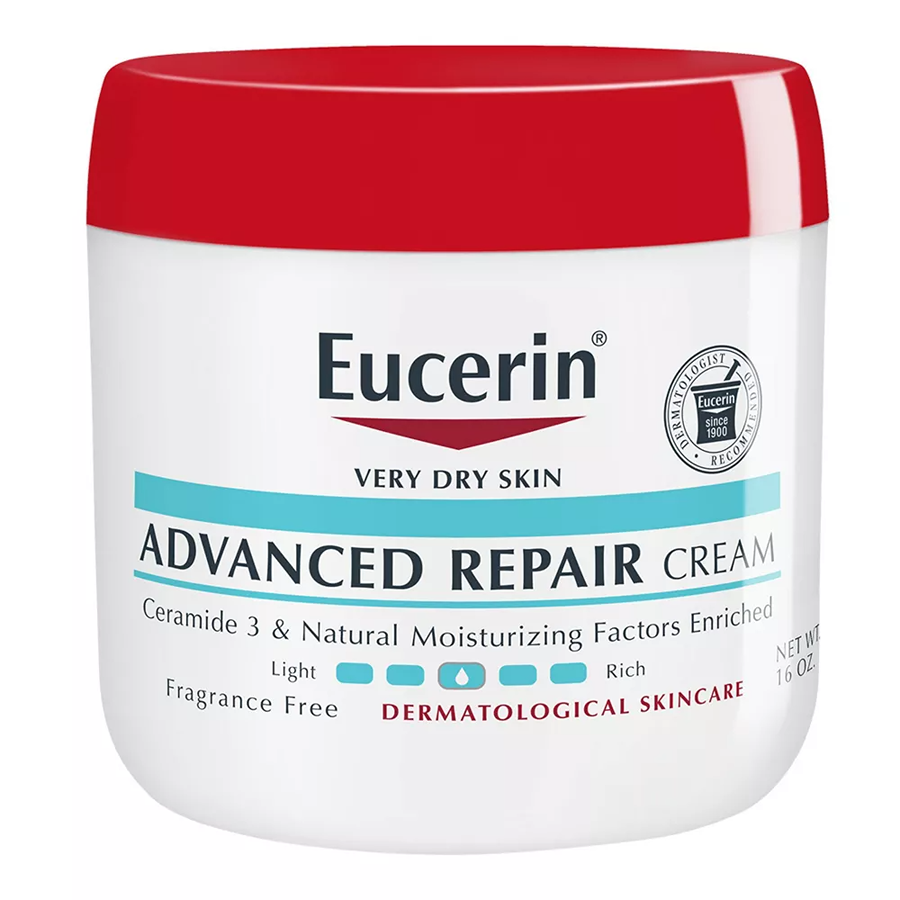 Eucerin Advanced Repair Fragrance Free Body Cream For Dry Skin Unscented - 16oz