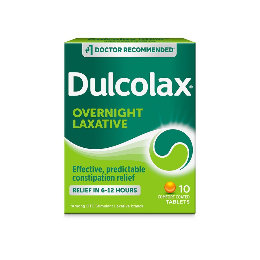 Dulcolax Overnight Relief Comfort Coated Tablets 10ct 5mg